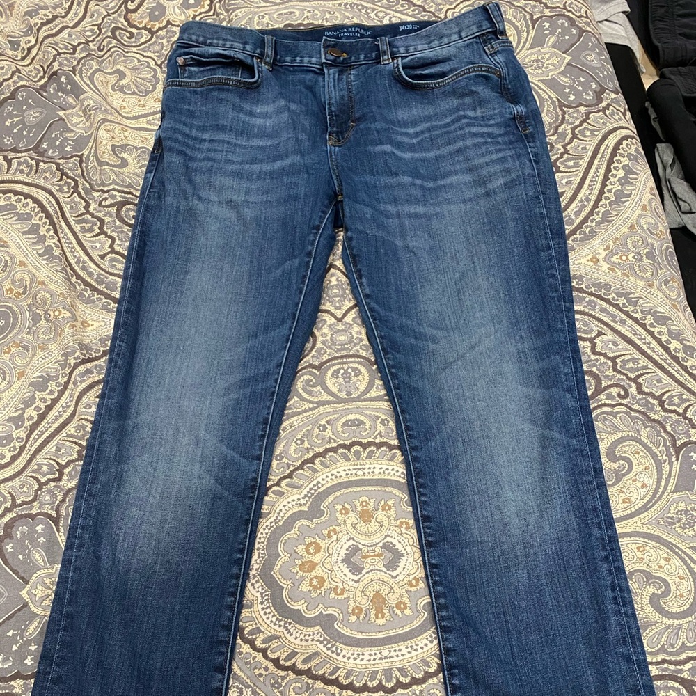 Banana Republic Traveler Jeans 34/30 Slim Luxe